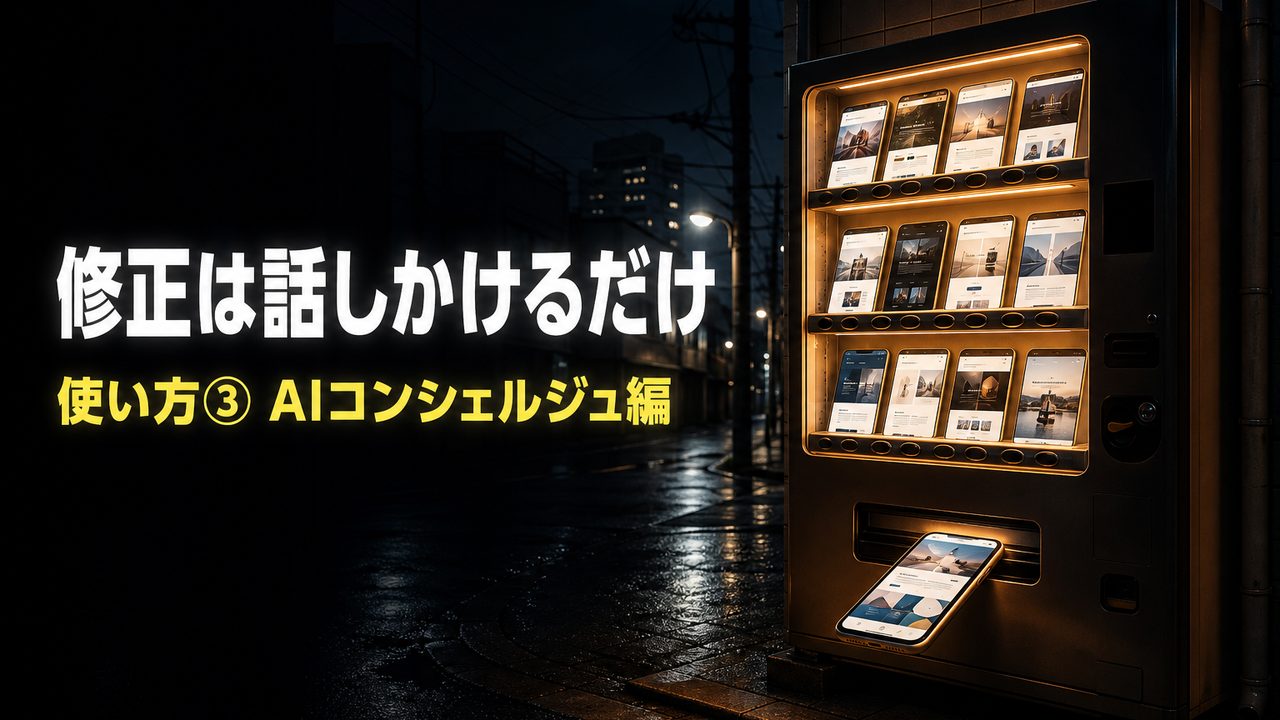 AI コンシェルジュ編の解説動画サムネイル