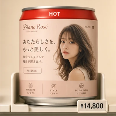 美容室・サロンの商品サンプル